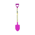 Strandschep punt 67 cm roze hout metaal