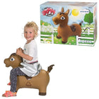 Skippy paard opblaasbaar bruin 60x23x51 cm