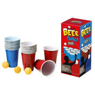 Beer pong set 20 bekers 6 balletjes
