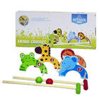 Croquet set hout met dieren poortjes
