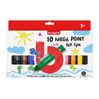Bruynzeel Mega Point Felt Tip Pens 10 Pieces