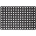 Deurmat rubber 40x60 cm zwart