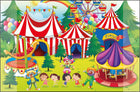 Kangaro K-0014D109 Desk Mat PP 38x58cm Design Circus