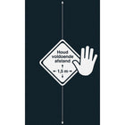 Kangaro Doormat Keep Distance 90X150Cm