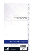 Kangaro K-6201 Contents for Telephone Directory A-Z 4-Hole