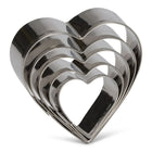 Patisse Heart Cookie Cutters Set of 5 Stainless Steel