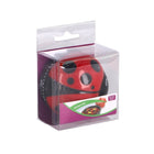 Kookwekker lieveheersbeestje 6 cm zwart rood
