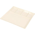 Fonduebord 24,5x24,5 cm wit