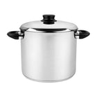 Soeppan 8L rvs/zwart