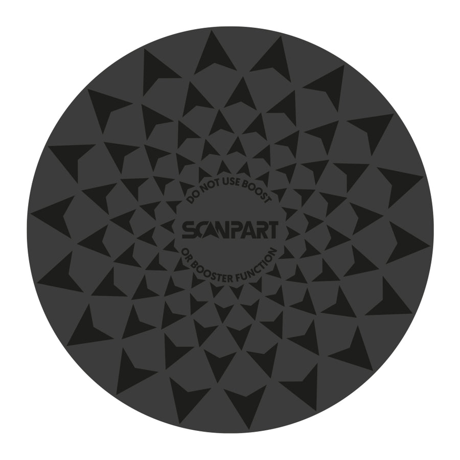Scanpart Speed Inductiemat Set 2X20/2X26 Cm Zwart