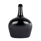 Vaas 27x20x38 cm mat glanzend zwart glas