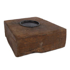 Assorted Candle Holder Wim Mixed Colors Recycled Wood