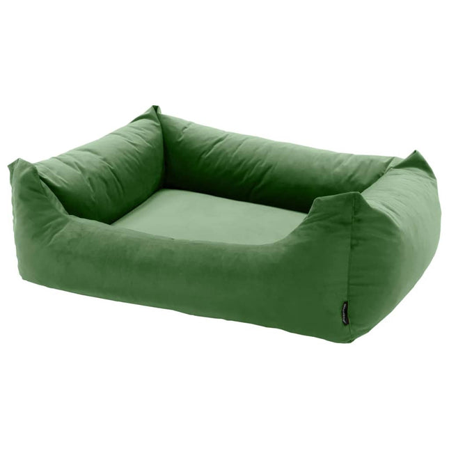 Hondenbed Velvet 80x67x22 cm groen 80 x 67 x 22 cm Groen