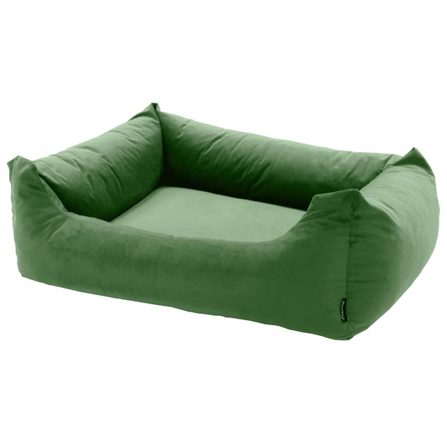 Hondenbed Velvet 100x80x25 cm groen 100 x 80 x 25 cm Groen