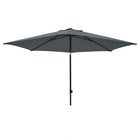 Parasol Mykanos 250 cm grijs Grijs