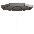 Parasol Flores Luxe rond 300 cm Lichtgrijs