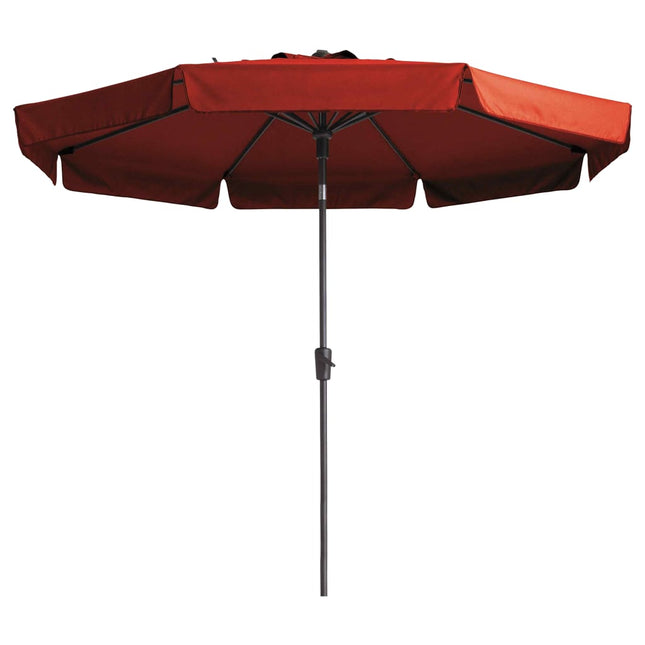 Parasol Flores Luxe rond 300 cm Steenrood