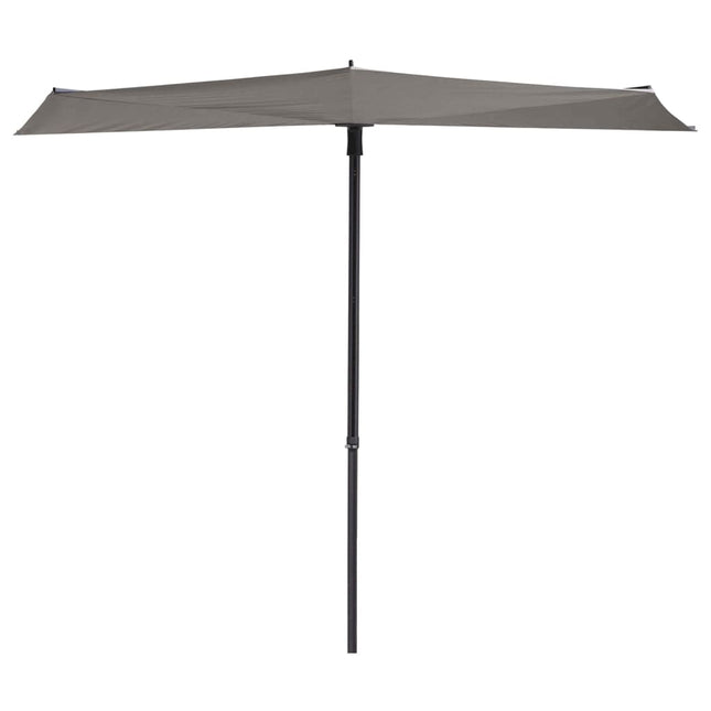 Balkonparasol Sun Wave 270x150 cm lichtgrijs Lichtgrijs