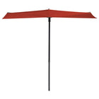 Balkonparasol Sun Wave 270x150 cm steenrood Rood