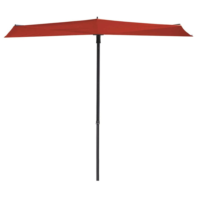 Balkonparasol Sun Wave 270x150 cm steenrood Rood