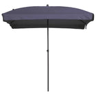 Parasol Patmos Luxe rechthoekig 210x140 cm saffierblauw Blauw