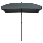 Parasol Patmos Luxe rechthoekig 210x140 cm grijs Grijs