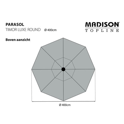 Parasol Timor Luxe 400 cm PAC8P015 Taupe