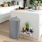 Afvalbak met sensor Morandi 30 L grijs 27.1 x 27.1 x 59.1 cm Grijs