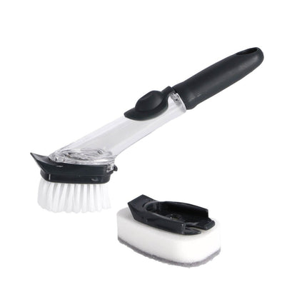 Overige Merken Aqua Laser Afwasborstel Met Dispenser + Schuurspons Zwart/Wit