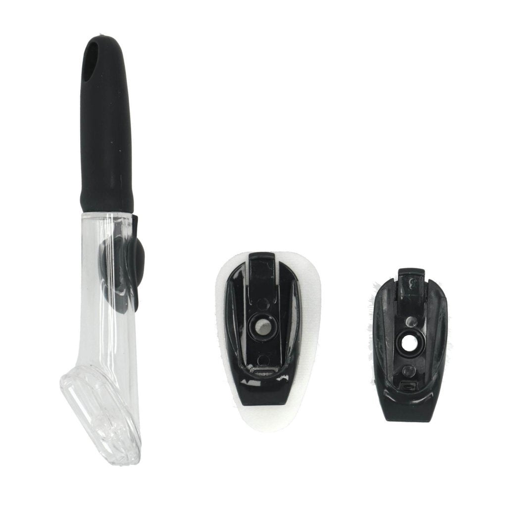 Overige Merken Aqua Laser Afwasborstel Met Dispenser + Schuurspons Zwart/Wit