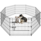Puppyren 8 panelen 60x60 cm zwart