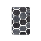 Badmat 60x90 cm grijs patroon