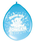 Ballonnen Hoera Een Jongen 30 cm 8 stuks