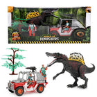 Speelset dinosaurussen met jeep
