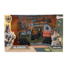 Leger speelgoed jeep met figuur en accessoires