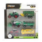 Metal Agricultural Vehicles With Trailer 3 Pieces