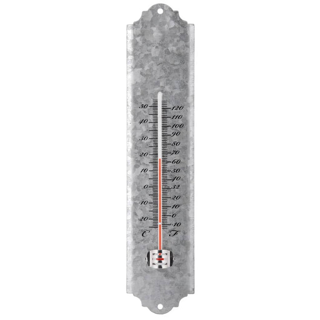 Esschert Design Wandthermometer 30 Cm Schrootzink Oz10