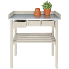 Esschert Design Tuinwerktafel Met Lades () Cf29W Wit