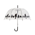 Esschert Design Umbrella Birds on Wire 83 cm Transparent/Black