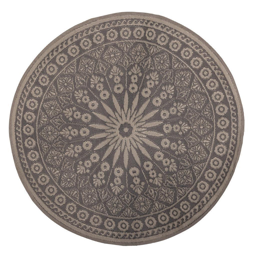 Esschert Design Tuintapijt Grijs Rond 170 Cm