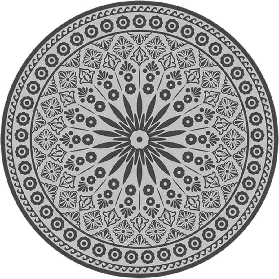 Esschert Design Tuintapijt Grijs Rond 170 Cm