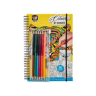 Grafix Coloring Book Color by Number + 6 Pencils