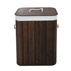 Wasmand bamboe 72L bruin opvouwbaar