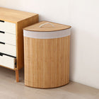 Wasmand bamboe hoekmodel 72L naturel