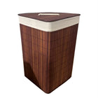 Ceruzo Bamboo Laundry Basket - Corner Model - 72L - Brown