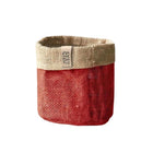 Sizo Waterproof Jute Plant Bag 15 cm Red