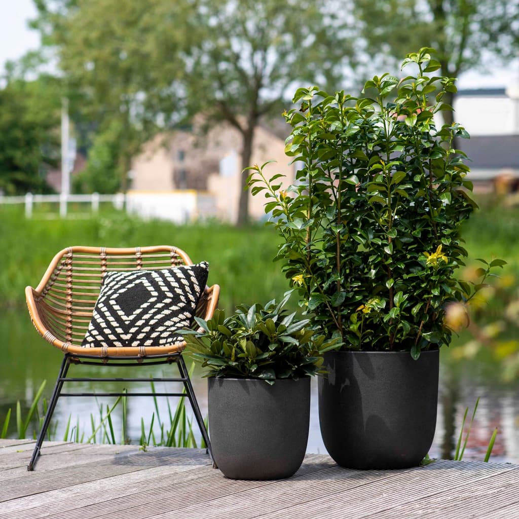 Bloempot Urban Smooth 43x41 cm zwart KBL933 43 x 41 cm