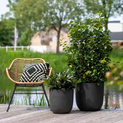 Bloempot Urban Smooth 43x41 cm zwart KBL933 43 x 41 cm