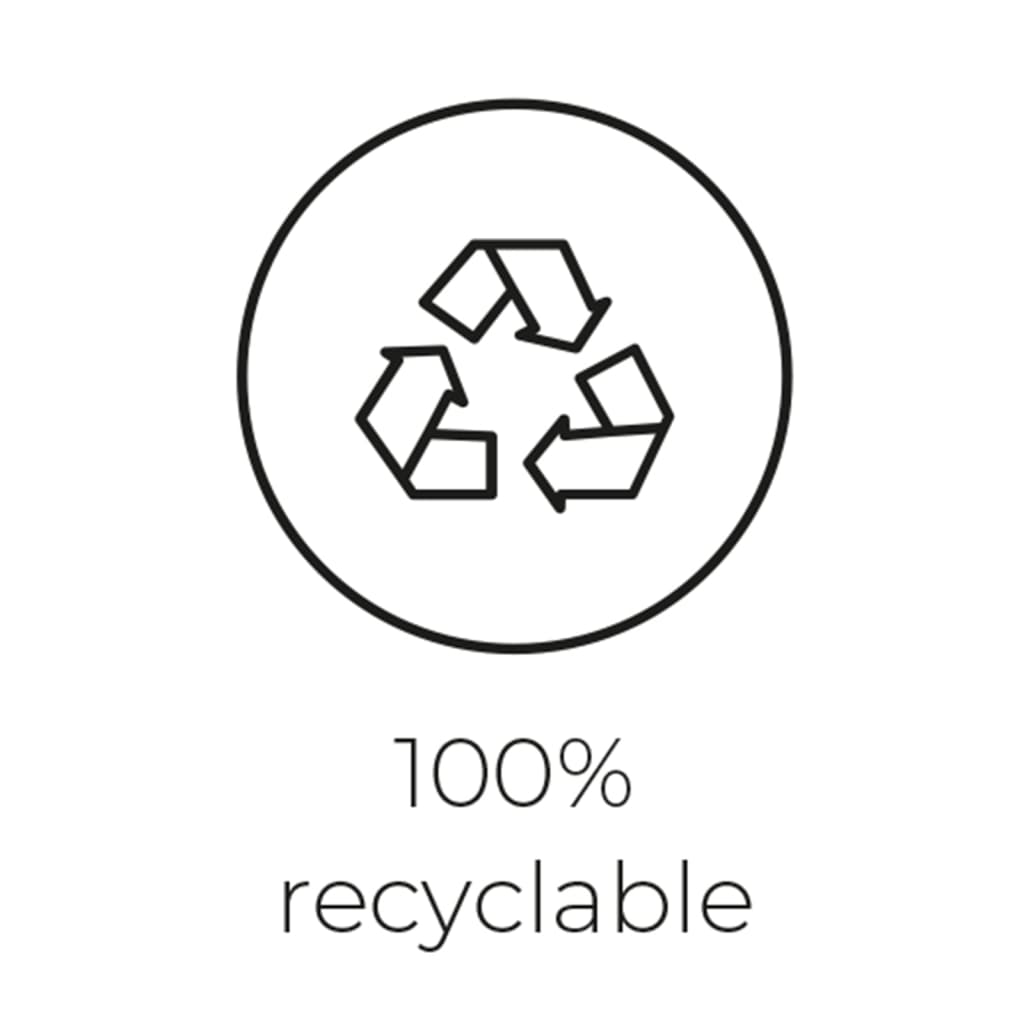 Capi Plantenbak Nature Rib Vierkant Kblr902 Zwart 30 x 30 cm