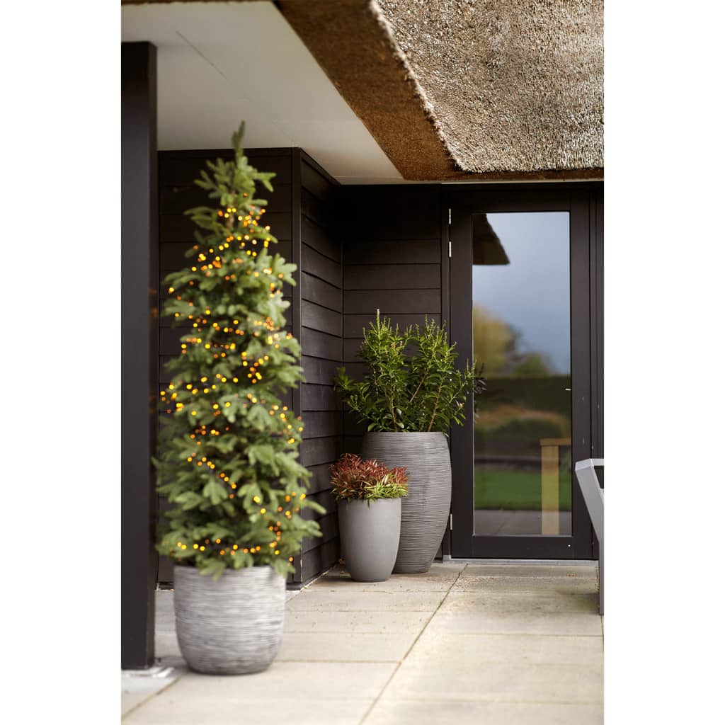 Capi Bloempot Nature Rib Kofz933 Antraciet 43 x 41 cm